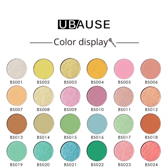 10-farbige, matte Lidschatten-Palette mit hohem Pigmentanteil