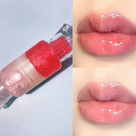 3 Farben DIY gemischter glänzender Lipgloss in Bonbonform
